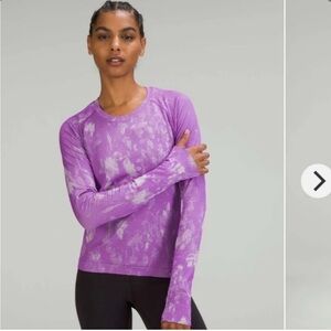 SOLD Lululemon Swiftly Tech LS Shirt 2.0 Race Length Moonlit Magenta Size 4